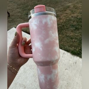 Pink STANLEY cup with handle